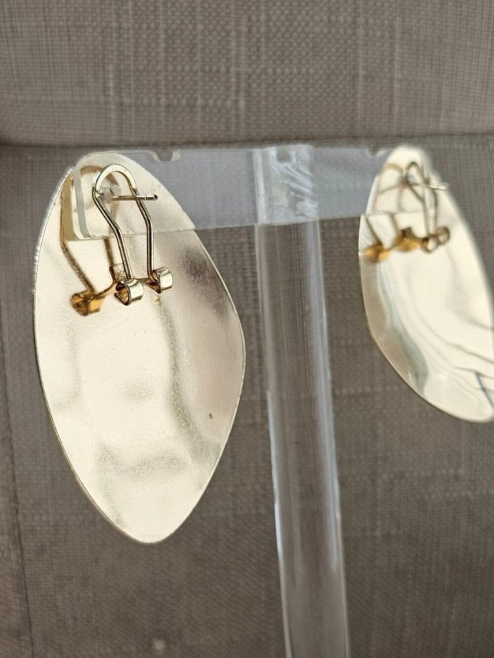 Natasha Women Earrings Gold Tone Fashion Jewelry Clip On Drop Down Earrings NWT - Picture 7 of 14